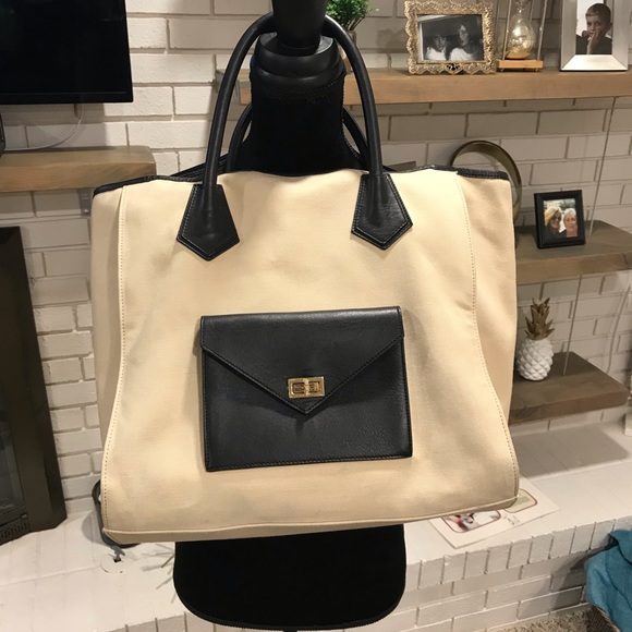 anine bing canvas tote